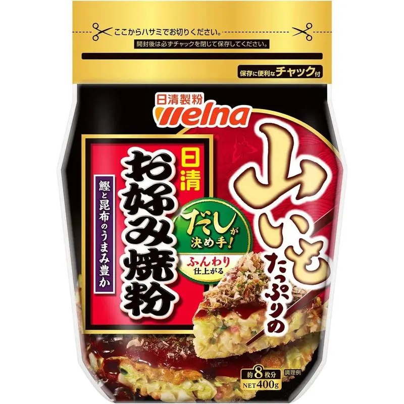 Welna Okonomiyaki Mix With Yam – Traditional Savory Pancake Flour, 400 G 1