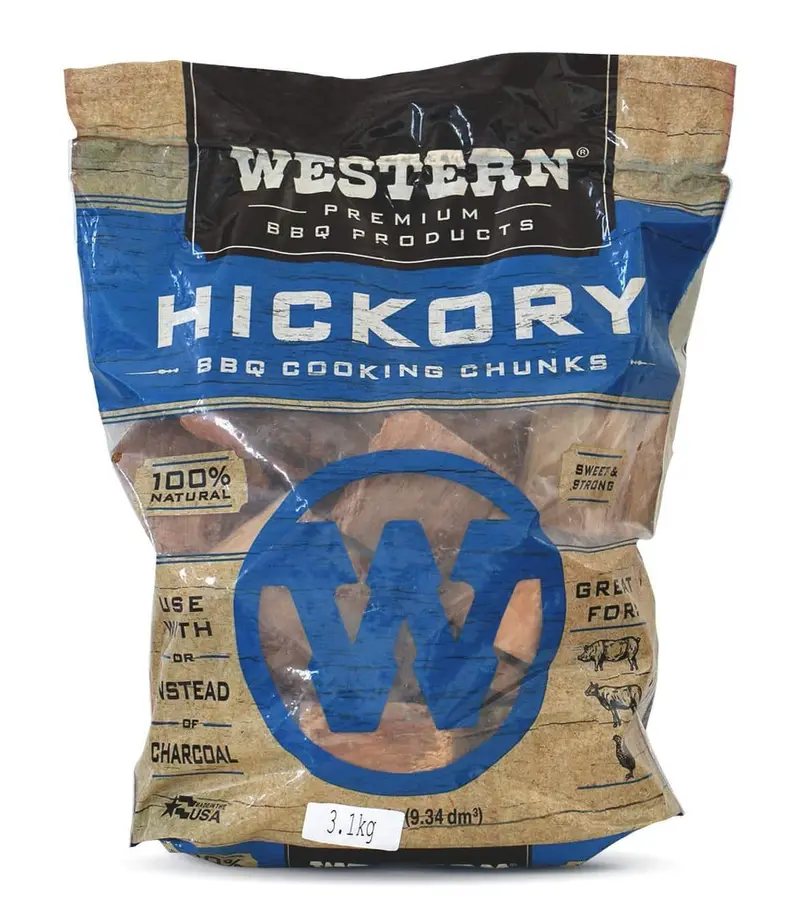 Western Hickory Hardwood Smoking Chunks 1