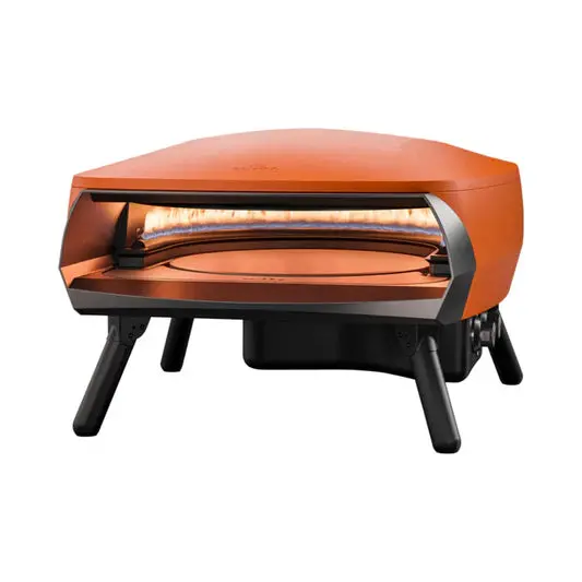 Witt Etna Rotante 16" Gas Pizza Oven With Dual Burners And Rotating Stone – Orange Finish 1