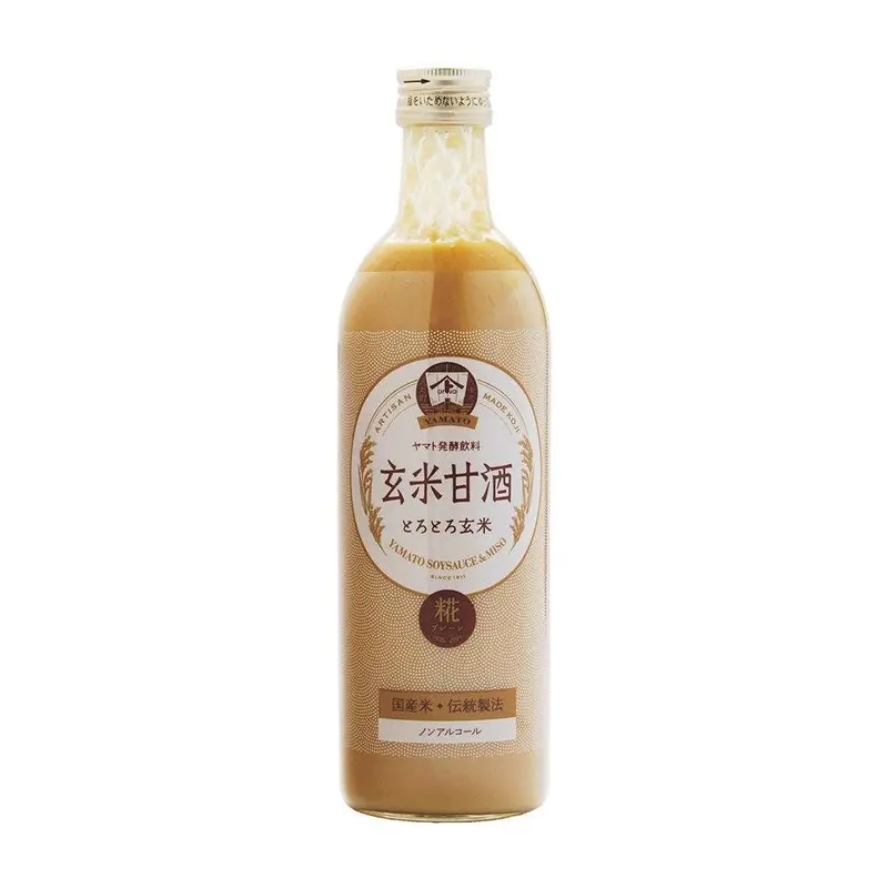 Yamato Genmai Amazake: Sugar-Free, Non-Alcoholic Brown Rice Drink (490Ml) 1