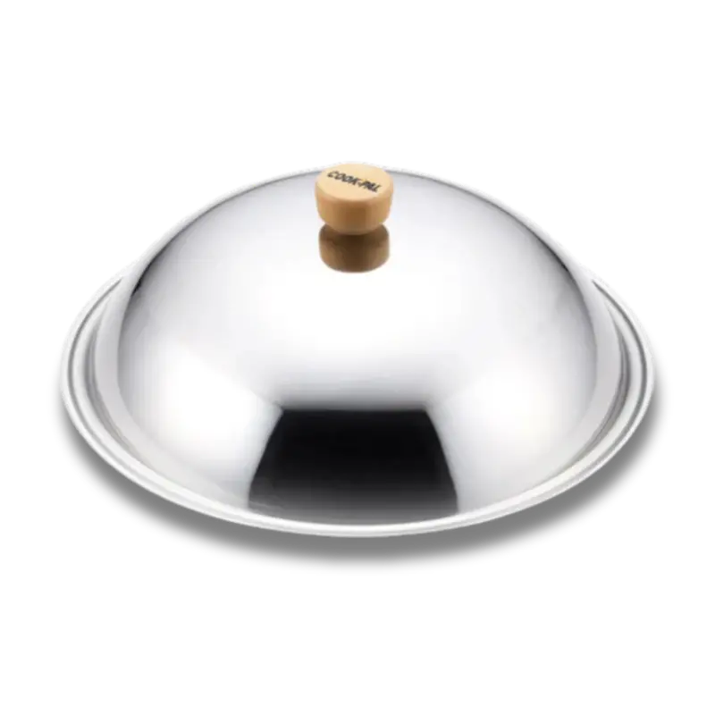 Yoshikawa Cook-Pal Ren 30 Cm Stainless Steel Wok Lid – Made In Japan 1
