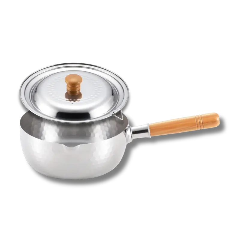 Yoshikawa Yukihira 20 Cm Stainless Steel Saucepan With Lid 1