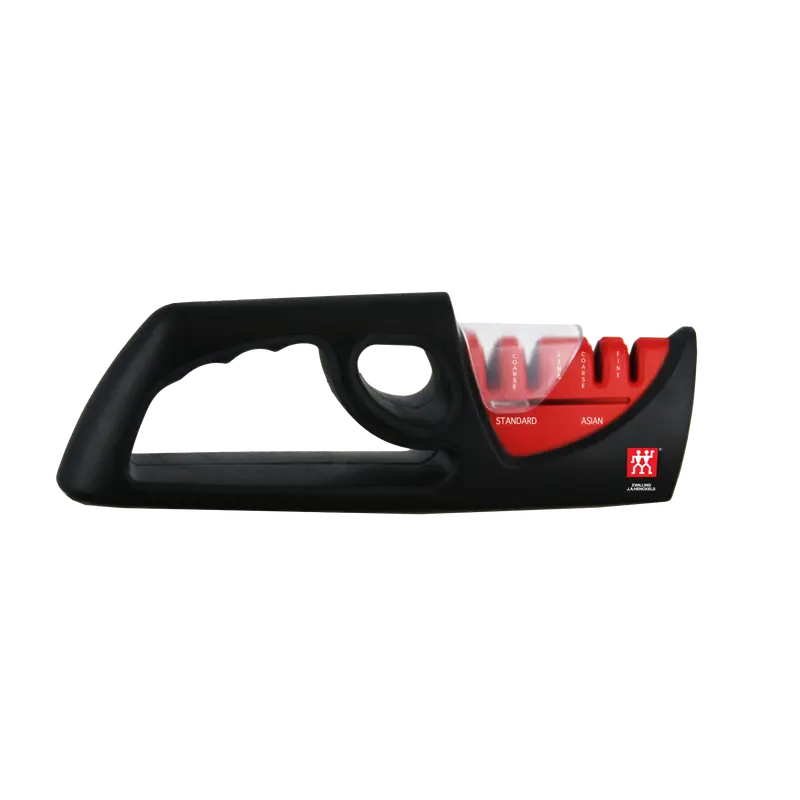 Zwilling 4-Stage Pull-Through Knife Sharpener | Dual-Angle Ceramic Rods For Western And Japanese Blades 1