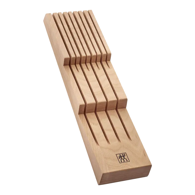 Zwilling Beech Wood Knife Storage Tray – Compact 8-Knife Organizer 1