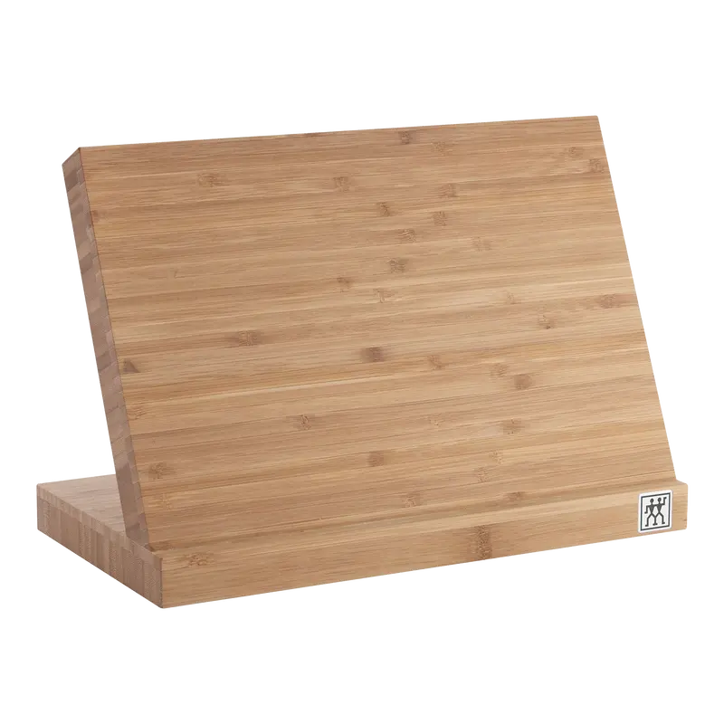Zwilling Easel Bamboo Knife Block – Magnetic Stainless Steel Holder 1