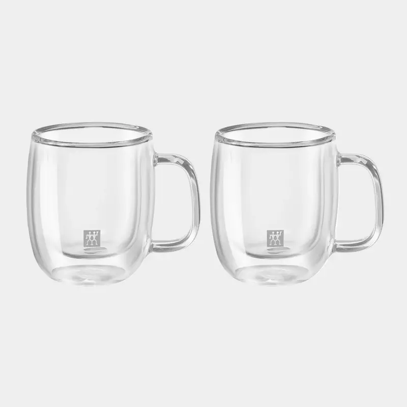 Zwilling Sorrento Plus 2-Piece Espresso Tumbler Set – Clear Glass 1